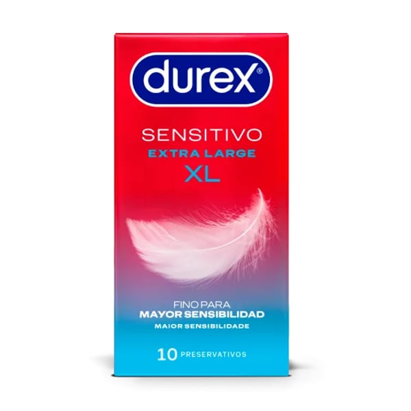 DUREX SENSITIVO XL X 10